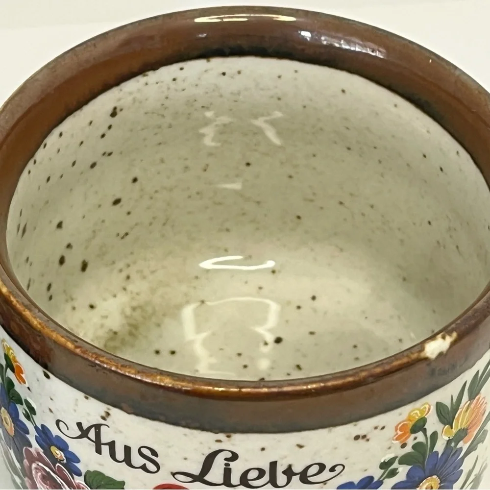 Vintage German Floral Ceramic Mugs Set - Brown and White - Picture 6 of 12